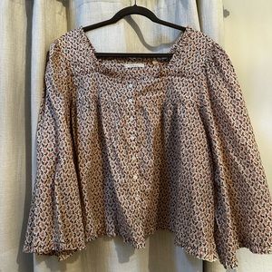 Doen Blouse in fall floral print